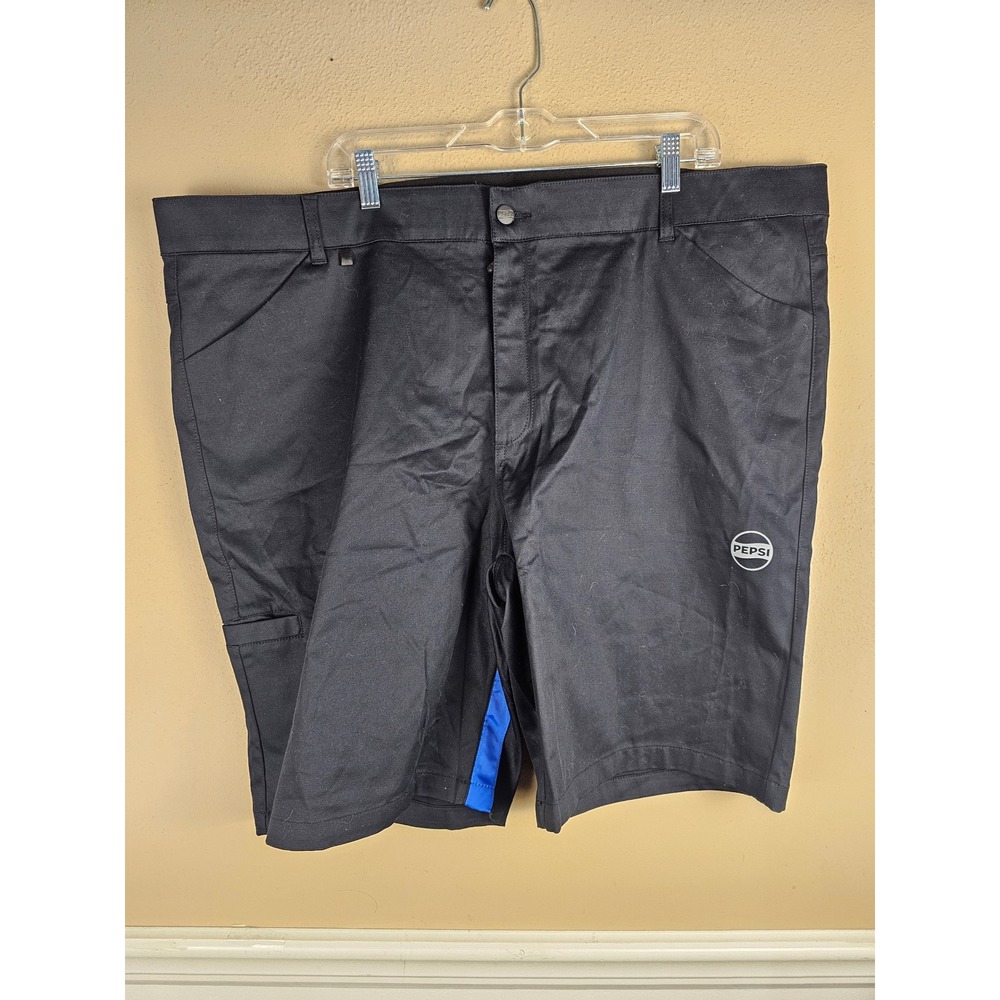 Pepsi Mens Black Workwear Uniform Shorts 48